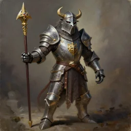 painting beast dnd rpg knight