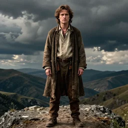 detailed ultrarealistic medium shot photography of nicholas cage frodo cinematic full body shot