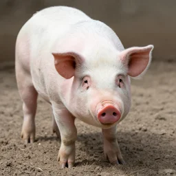 starving pig