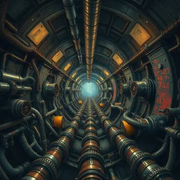 infinite machinery, mechanical abyss, pipe nightmare