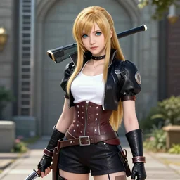 Mila Jovovich as rinoa from final fantasy