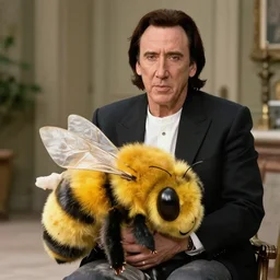 nikolas cage pet his giant bee
