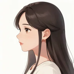anime woman portrait profile, digital art, pretty, drawn by WLOP, Rossdraws, James Jean, Andrei Riabovitchev, Marc Simonetti, Yoshitaka Amano, Thomas Kinkade, Makoto Shinkai, ArtStation, CGSociety
