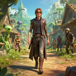din djarrin walking through the village on tattooine filled with aliens and people of star wars, 8 k uhd, unreal engine, octane render in the artstyle of finnian macmanus, john park and greg rutkowski
