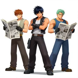 a capcom fighting game featuring newspaper comic characters