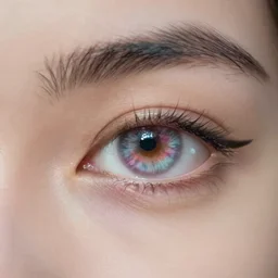 A pair of beautiful eyes, hd, intricate, Highly detailed, reflective, heterochromia, 8k, digital art