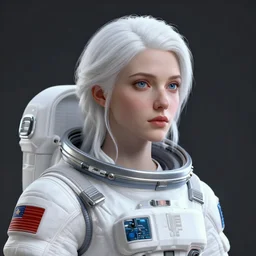 digital art beautiful white haired lady dressed in space suit in the style of giorgos tsolis blender, unreal engine, concept art, octane render, highly detailed, smooth, sharp focus