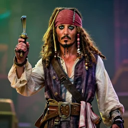 jack sparrow, screenshot in a typical disney infinity 3 star wars style, artstation, volumetric lighting, subsurface scattering, stylized, octane render, by josh black