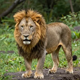 a lion panda!!! hybrid! hyper realistic!! realistic lighting!! wildlife photographer of the year!!! bold natural colors, national geographic, hd, wide angle, 8 k