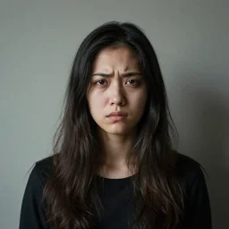 a portrait of an ugly woman