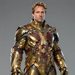 owen wilson wearing the infinity gauntlet, digital art