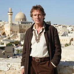 Kevin O'Leary as a time traveler, in 1099 Jérusalem