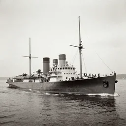 Sinking of the SMS Szent Istvan, 1900s photography