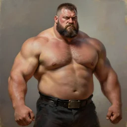 shirtless strongman, oil painting, digital art, ultradetailed, artstation, - n 4