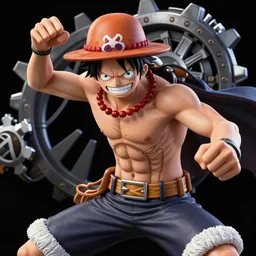 monkey d luffy from one piece using gear 5 fighting kaidou, photorealistic, 4 k hd - n 9