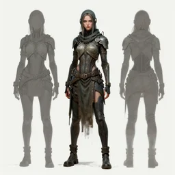 dystopian woman character concept art