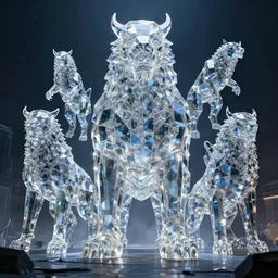 make a giant crystal beasts by greg rutkowski, sung choi, mitchell mohrhauser, maciej kuciara, johnson ting, maxim verehin, peter konig, 8 k photorealistic, cinematic lighting, hd, high details, dramatic, atmosphereric, trending on artstation