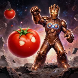 bob the tomato destroys the universe with the infinity gauntlet