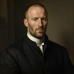 a portrait from jason statham, renaissance painting
