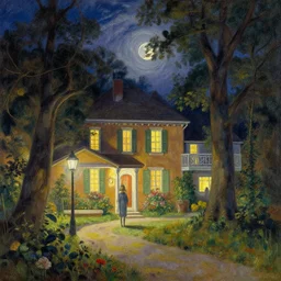 la nights, by thomas kinkade