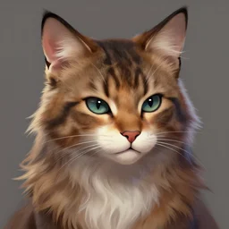 artwork of a portrait of a beautiful female furry cat, trending on artstation, furaffinity, deviantart, furry artist, ultra detailed, 8 k hdr, cell shading, by dan mumford, rossdraws, jay naylor, dark natasha, wolfy nail