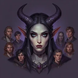 symmetrical head - on centered painted portrait, maya ali as gloomhaven warlock, matte painting concept art, official fanart behance hd artstation by jesper ejsing and rhads and lois van baarle and ilya kuvshinov and rossdraws