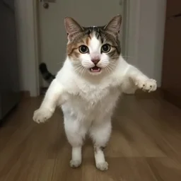 very ugly cat jumpscare