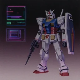 1 : 1 album artwork, technology sci - fi, 1 9 8 0's minimalistic, dark colours, gradients, analogue texture, desaturated colours, silly, neon synth wave, computer music, lo - fi, in the style of gundam, mecha, japanese 1 9 8 0's album cover