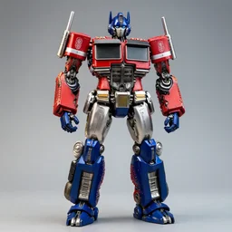 full - portrait of optimus prime figurine by roman lappat, 4 k, highly detailed, sharp focus