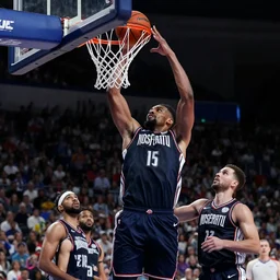 nosferatu dunks the basketball and wins the big game, high quality, photograph