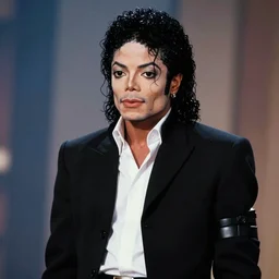 a 1980s film still of Michael Jackson as an Anime character, shallow depth of field, split lighting