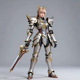 studio portrait of legit kind colorful female holy mech paladin gunmeng machiki absurdly beautiful, elegant, young sexy elegant woman, super fine surreal detailed face illustration by kim jung gi, iraq nadar, intricate lines, sharp focus, vibrant colors, matte, octopath voyager, final fantasy, unreal engine highly rendered, global illumination, radiant light, intricate environment