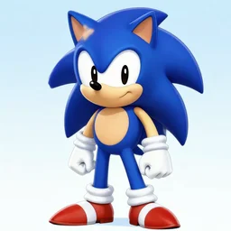 sonic as an anime character from the 1 9 8 0 s