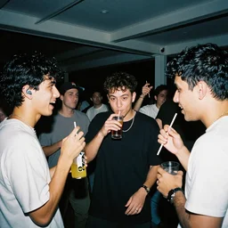 having a cool party