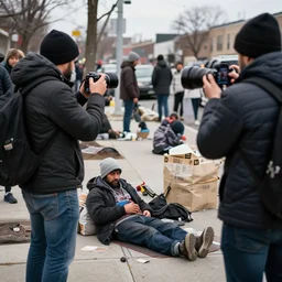 photograph by a photojournalist representing the homeless crisis in america in 2 0 2 2