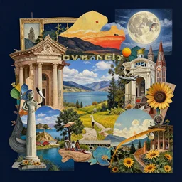 very beautiful surrealist collage art