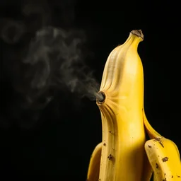 a banana sneezing
