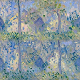 a random dystopian themed pattern in style of claude monet
