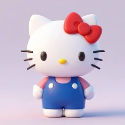 Hello Kitty, 8k, octane rendering, blender, studio lighting, artwork by Eric Lacombe,