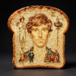 seth rogen made of literal bread, gorgeous lighting by weta studio, mucha, bautista and norman rockwell and greg rutkowski and tom bagshaw and james gurney and lucasfilm