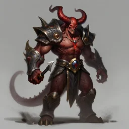 concept art of league of legends character demon from hell, greg rutkowski, trending on artstation, highly detailed