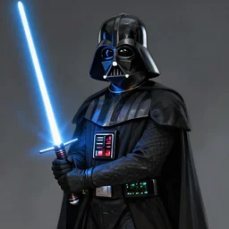 Darth Vader as a woman holding a lightsaber, concept art, trending in artstation, artstationHD, artstationHQ, highly detailed, 4k
