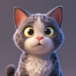 cat, disney, pixar, 8 k, hd, dof, kodak film, volumetric lighting, subsurface scattering, iridescent, photorealistic, octane render