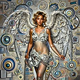 depiction of Jessica Alba as a girl Angel illustration by Ruan Jia and Mandy Jurgens and William-Adolphe Bouguereau, Artgerm, 4k, digital art, surreal, space dandy style, highly detailed, godsend, artstation, digital painting, concept art, smooth, sharp focus, illustration by Ruan Jia and Mandy Jurgens and William-Adolphe Bouguereau
