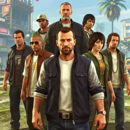 highly detailed portrait john rombo, gta v, stephen bliss, unreal engine, fantasy art by greg rutkowski, loish, rhads, ferdinand knab, makoto shinkai and lois van baarle, ilya kuvshinov, rossdraws, tom bagshaw, global illumination, radiant light, detailed and intricate environment