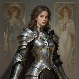 Alchemy Imperial Princess knight gothic girl, sci-fi, highly detailed, digital painting, artstation, concept art, smooth, sharp focus, illustration, art by artgerm and greg rutkowski and alphonse mucha