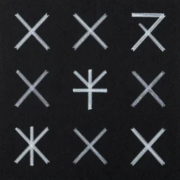 texture of ancient symbols on black paper, dacian symbols, thracic symbols, hand drawn, trending on artstation, stock photo textures, amazing symbols, - 4