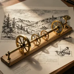plans for a mutoscope as drawn by leonardo da vinci.