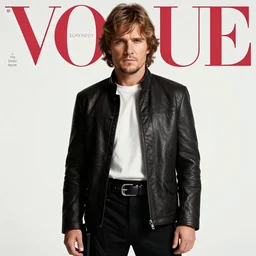 a fashion photoshoot starring luke skywalker, vogue, magazine cover