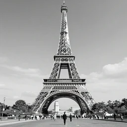 christo and Jean Claude sketch of a project wrapping the eiffel tower in silver fabric